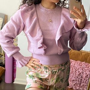 FLOWER WRIST SWEATER